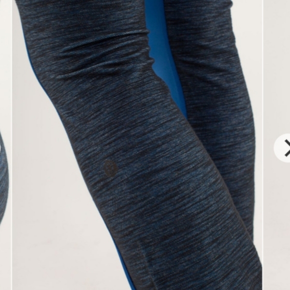 LULULEMON BARRE PULSE PANT LIMITLESS BLUE/REVERSIBLE SLUB DENIM LIMITLESS BLUE 4 - Picture 8 of 15